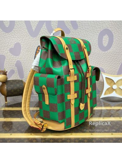 VLM by Louis Vuitton — green damier canvas N40564