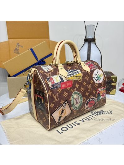 Speedy by Louis Vuitton — brown monogram canvas M47087