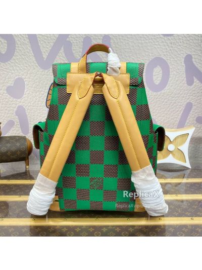 VLM by Louis Vuitton — green damier canvas N40564