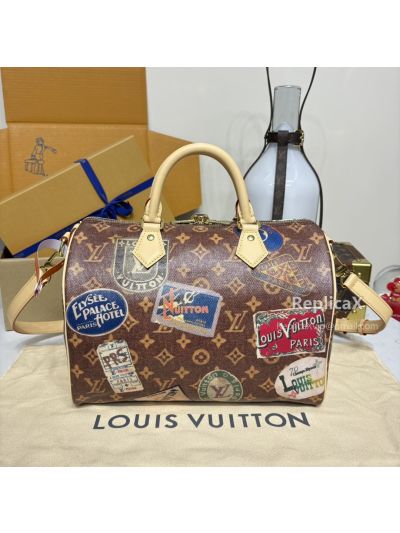 Speedy by Louis Vuitton — brown monogram canvas M47087