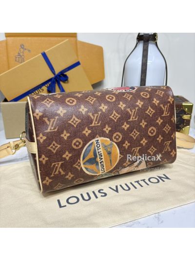 Speedy by Louis Vuitton — brown monogram canvas M47087