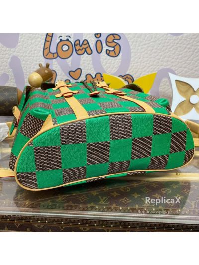 VLM by Louis Vuitton — green damier canvas N40564