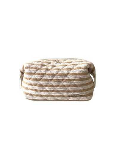 Chanel Zipped Case Beige Light Beige Printed Fabric AP4990