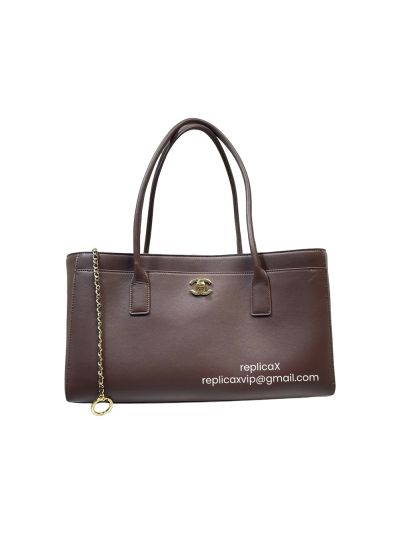 Chanel Calfskin Archetype Small Shopping Tote Bag Dark Burgundy AS6243