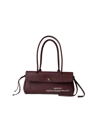 Chanel Small Shopping Bag Red Grained Calfskin Leather AS6288 