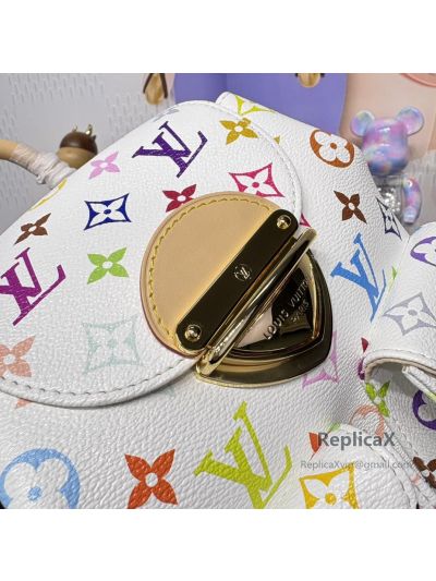 Louis Vuitton Speedy in white Monogram Multicolore M13081