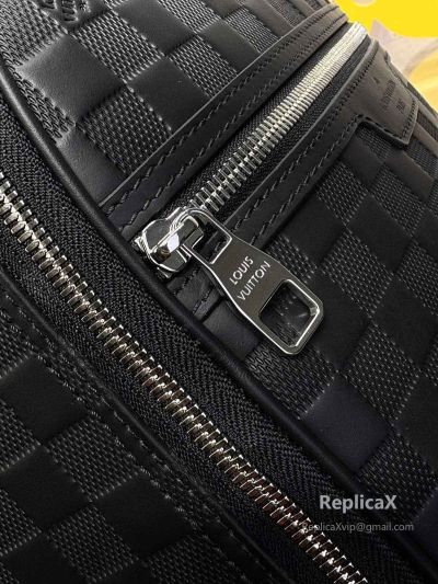 Louis Vuitton Keepall N45287 in black damier canvas