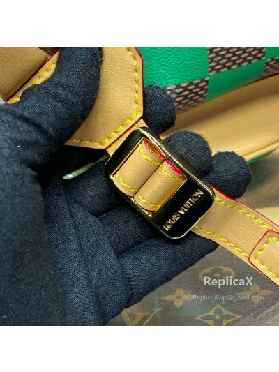 VLM by Louis Vuitton — green damier canvas N40564