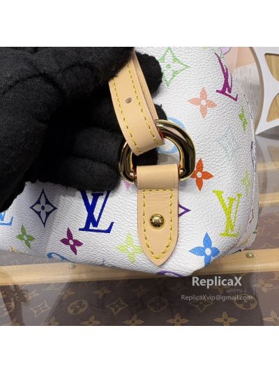 Louis Vuitton Speedy in white Monogram Multicolore M13081
