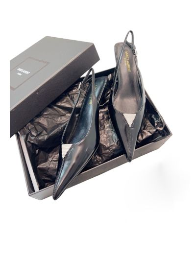 Saint Laurent Cherish Kitten Heel Slingback Pump Black 2511240 01.jpg