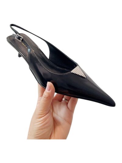 Saint Laurent Cherish Kitten Heel Slingback Pump Black 2511240 03.jpg