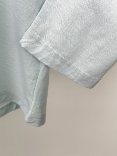 Acne Studios Crew Neck Long Sleeve T-Shirt in Light Blue