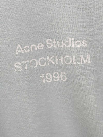 Acne Studios Crew Neck Long Sleeve T-Shirt in Light Blue
