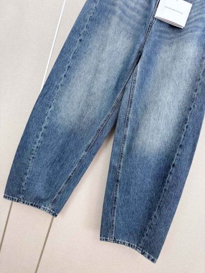 Alexander Wang Denim Belted Pants in Blue