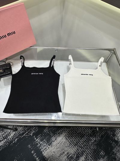 Alexander Wang Wool Blend Sleeveless Top in Black