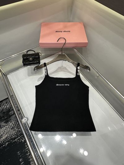 Alexander Wang Wool Blend Sleeveless Top in Black