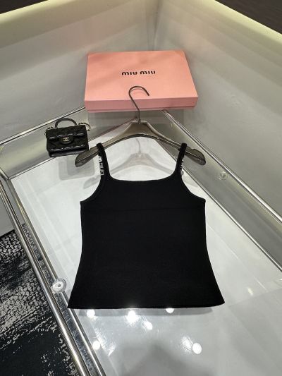 Alexander Wang Wool Blend Sleeveless Top in Black