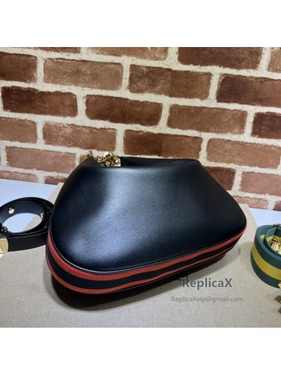 Gucci Attache Large Hobo Shoulder Bag 702823 in Black Leather