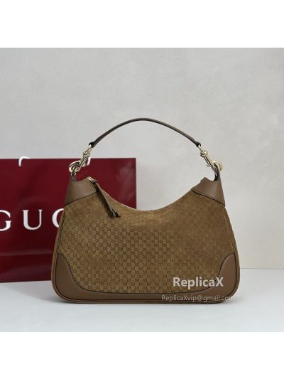 Gucci B Medium Shoulder Bag 855251 in Brown