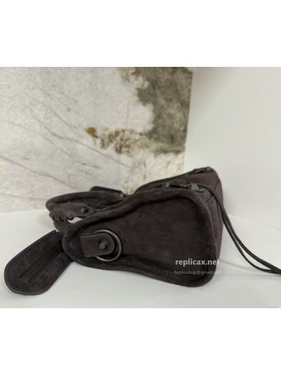 Balenciaga Le City Small Suede Coffee 2626S98