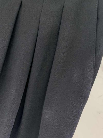 Balmain Pleated Belted Pants in Navy