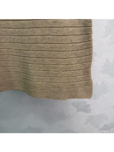 Balmain V-Neck Sleeveless Dress in Beige