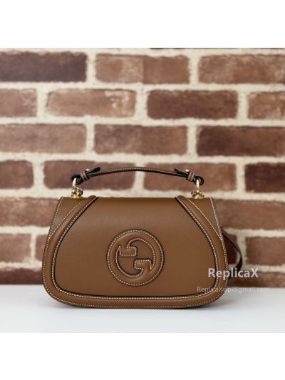 Gucci Blondie Medium Top Handle Bag 815714 in Brown