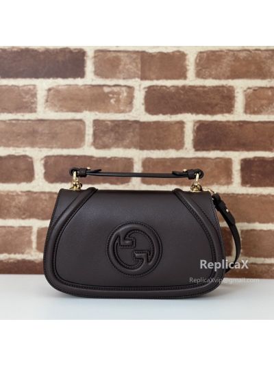 Gucci Blondie Medium Top Handle Bag 815714 in Coffee