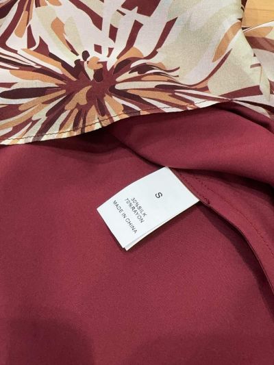 Brunello Cucinelli Silk Maxi Skirt in Red and White