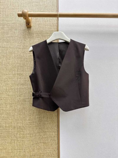 Brunello Cucinelli Sleeveless Pleated Set in Black