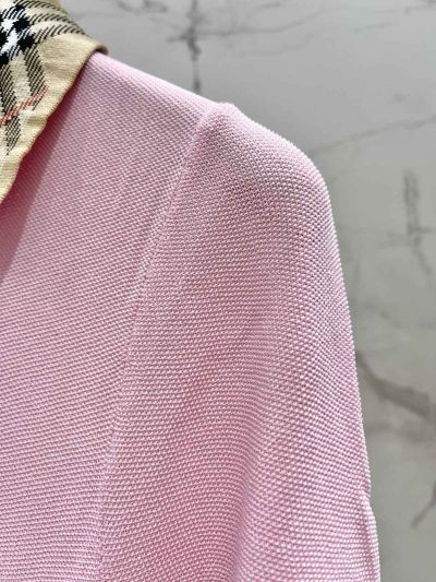 Burberry Embroidered Denim Skirt in Pink