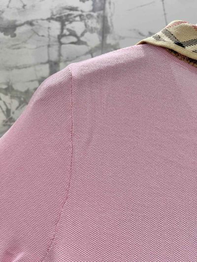Burberry Embroidered Denim Skirt in Pink