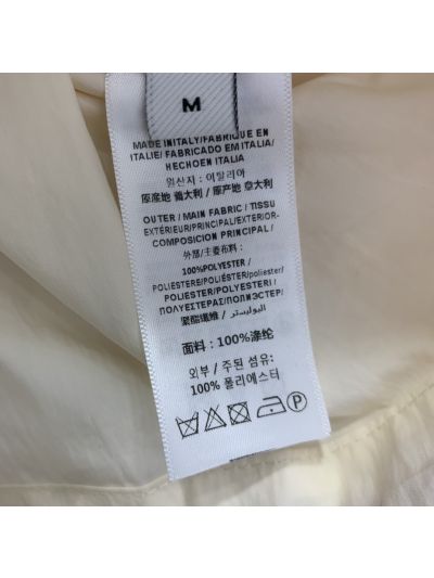 Burberry Hooded Embroidered Jacket in White and Red