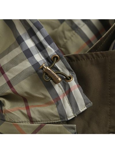 Burberry Hooded Plaid Jacket in Multicolor