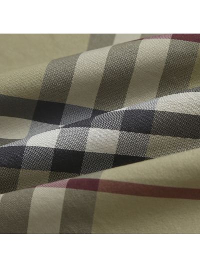 Burberry Hooded Plaid Jacket in Multicolor