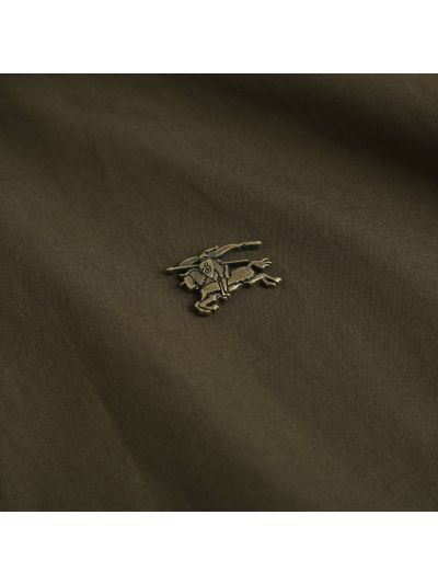 Burberry Hooded Plaid Jacket in Olive