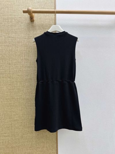 Burberry Plaid Belted Dress in Navy