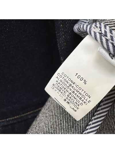 Burberry Wide-Leg Button-Front Pants in Navy