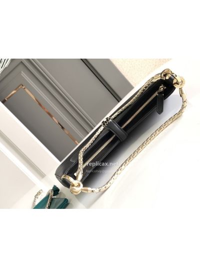 Bvlgari Serpenti Baia Small Shoulder Bag Black Urban Calfskin