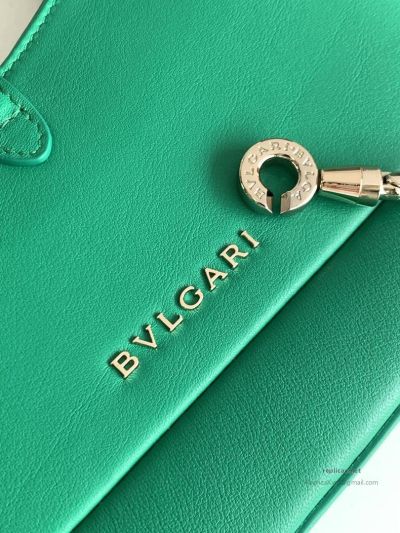 Bvlgari Serpenti Baia Small Shoulder Bag Emerald Green Urban Calfskin