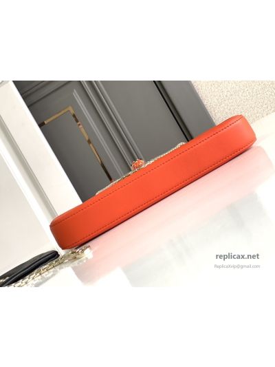 Bvlgari Serpenti Baia Small Shoulder Bag Orange Urban Calfskin