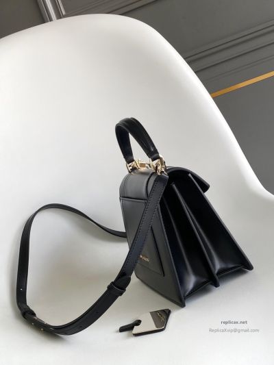 Bvlgari Serpenti Forever Medium Top Handle Bag Black Calfskin