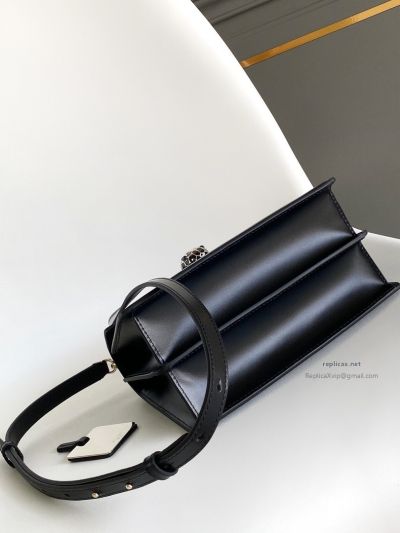 Bvlgari Serpenti Forever Medium Top Handle Bag Black Calfskin