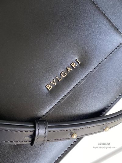 Bvlgari Serpenti Forever Medium Top Handle Bag Black Calfskin