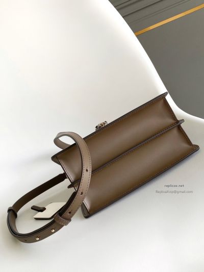 Bvlgari Serpenti Forever Medium Top Handle Bag Brown Calfskin