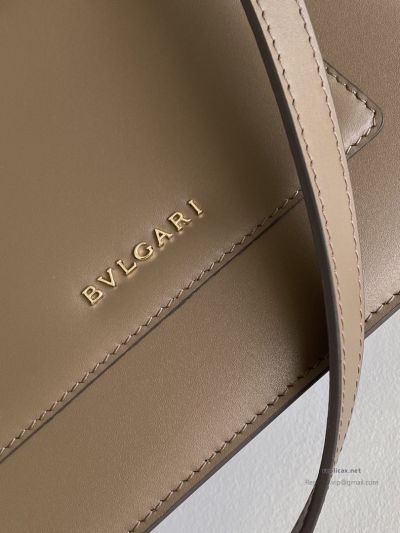 Bvlgari Serpenti Forever Medium Top Handle Bag Brown Calfskin