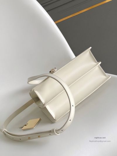 Bvlgari Serpenti Forever Medium Top Handle Bag Ivory Calfskin