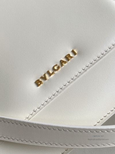 Bvlgari Serpenti Forever Medium Top Handle Bag Ivory Calfskin
