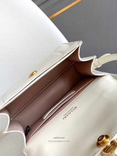 Bvlgari Serpenti Forever Medium Top Handle Bag Ivory Calfskin