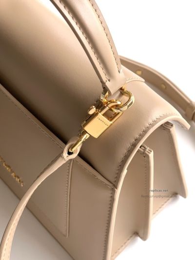 Bvlgari Serpenti Forever Medium Top Handle Bag Taupe Calfskin
